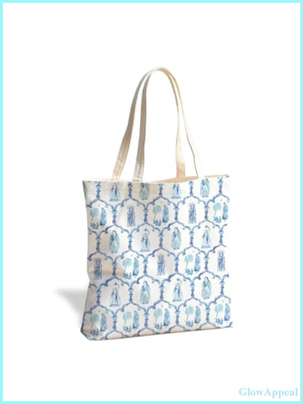 Reusable Canvas Tote Bag Funny Artist Gift Double-Sided Print Grocery Shopping